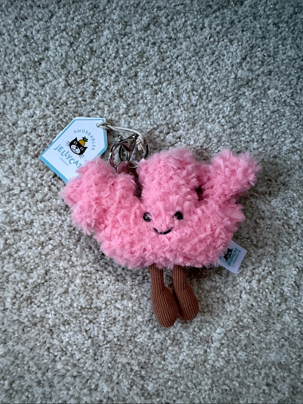 Jellycat Coral Keychain